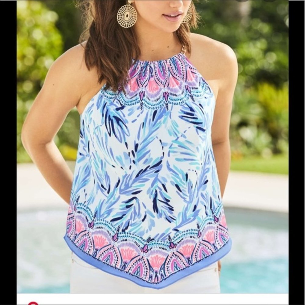 NWOT Lilly Pulitzer Cabana Top in Flock Together